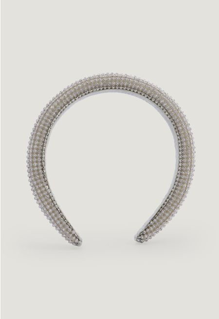 Quilted Crystal Embellished Headband