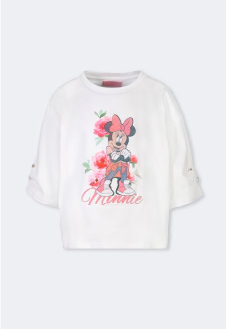 Short Sleeve Mickey Prints T Shirt