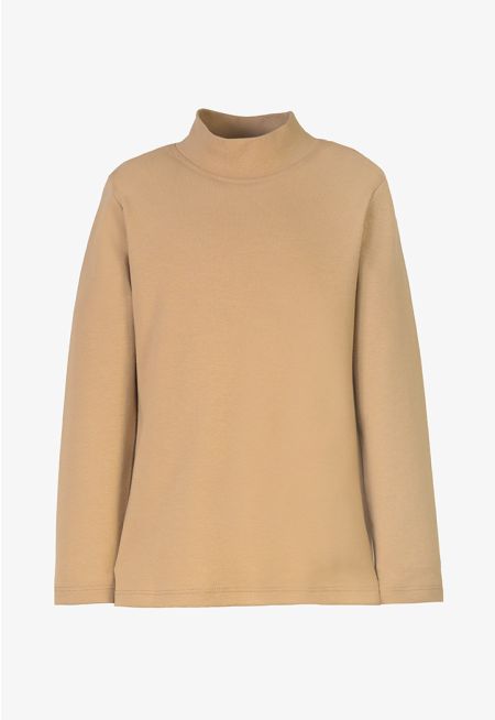 Solid Long Sleeved Top