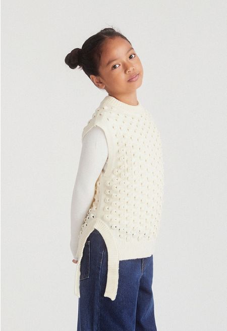 Cut-Out Knitted Vest