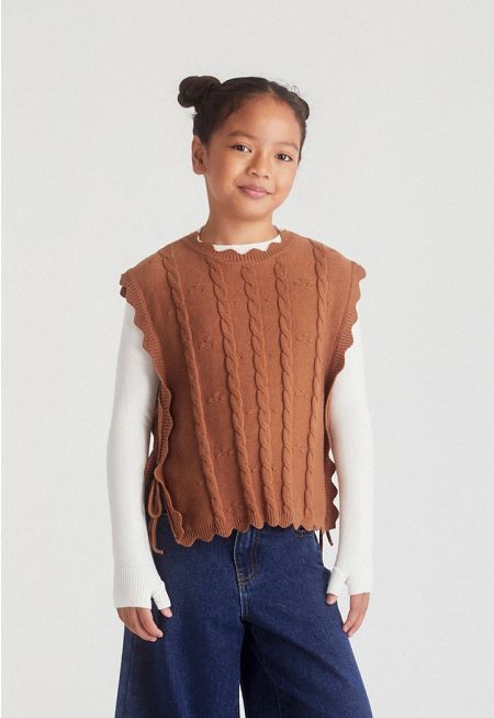 Open Side Knitted Vest