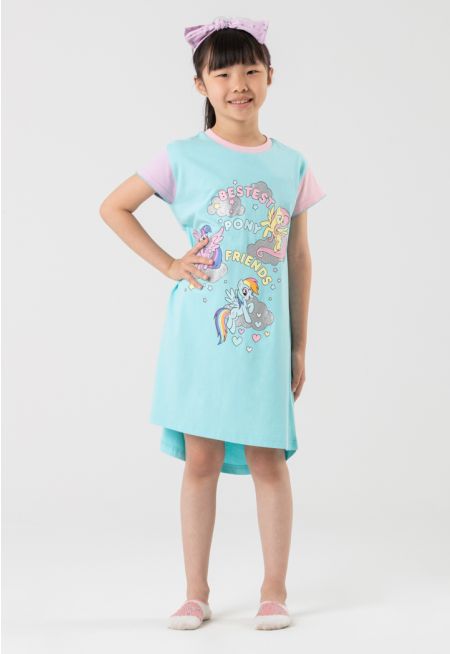My Little Pony High-Low Graphic Print Pajama Dress -Sale