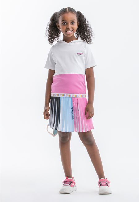 Powerpuff Girls Colorful Pleated Skirt -Sale