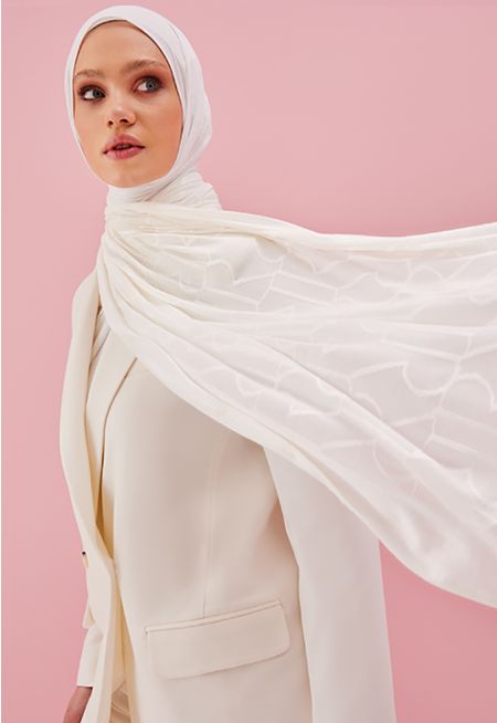 Solid Monogram Hijab