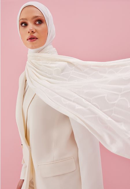 حجاب مونوغرام سادة