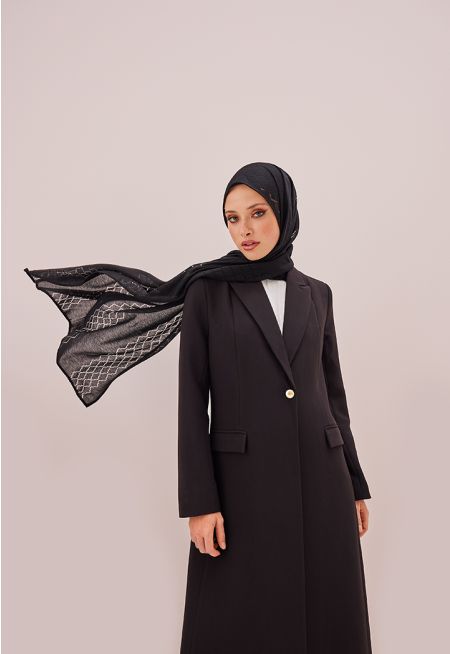 حجاب مشبك بنمط مغربي