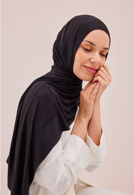 Solid Monogram Hijab