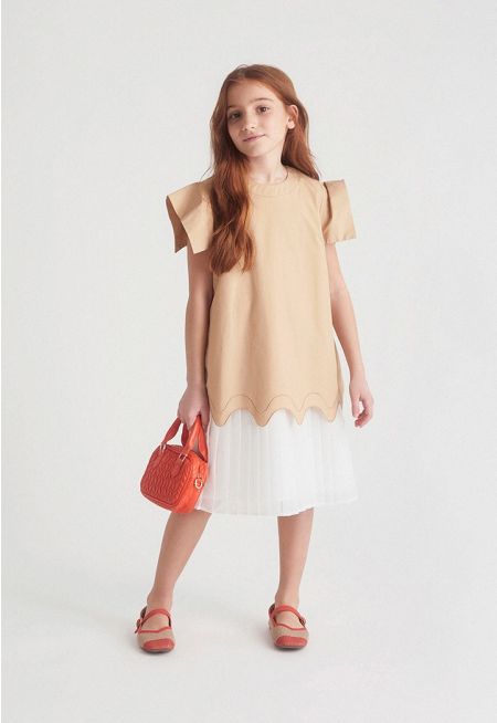 Contract Pleated Layer Dress