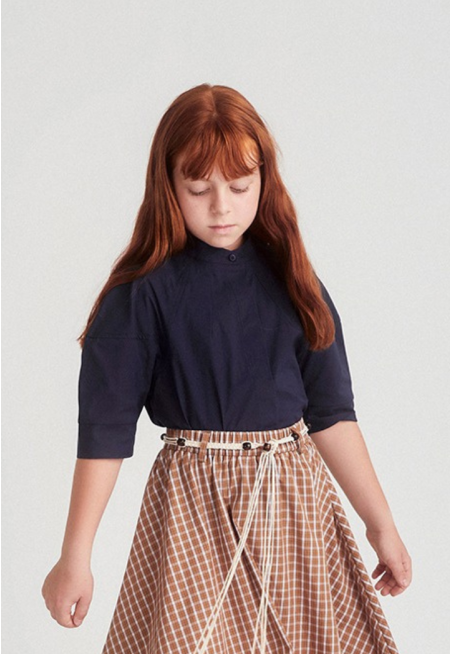Pintuck Flared Shirt
